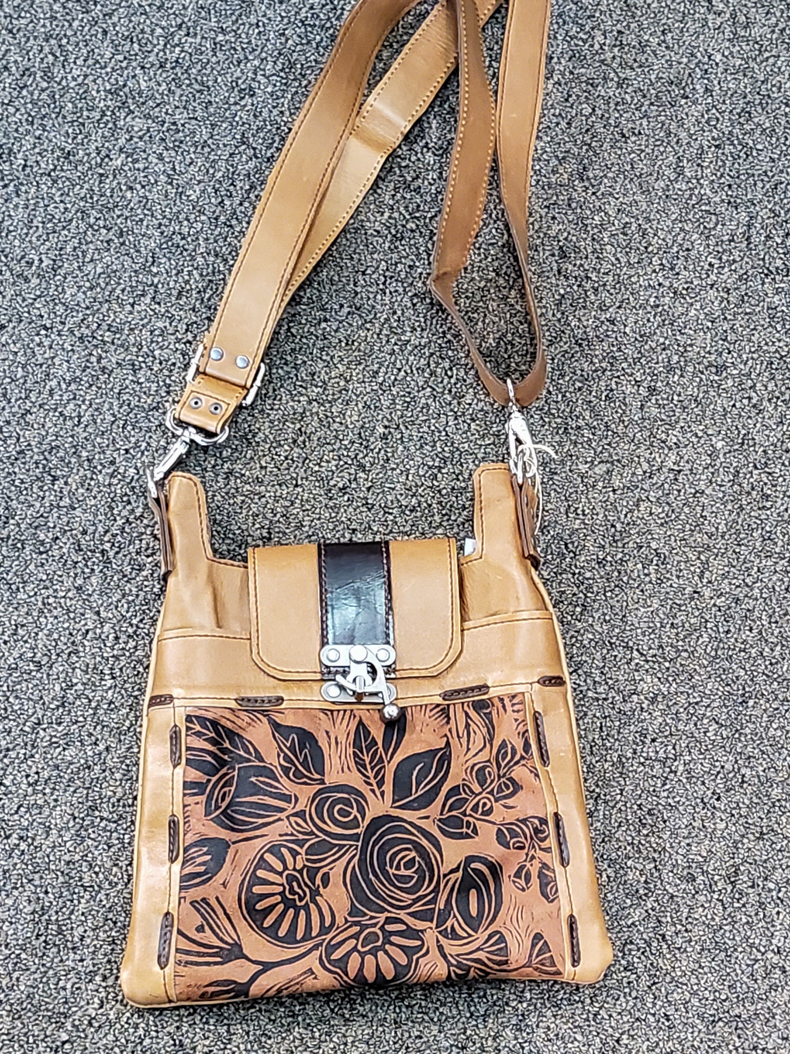 Handbag 012 - Leather Urban Satchel / Horse