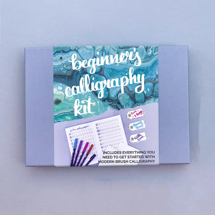 Beginners Calligraphy Set with Colored Pens