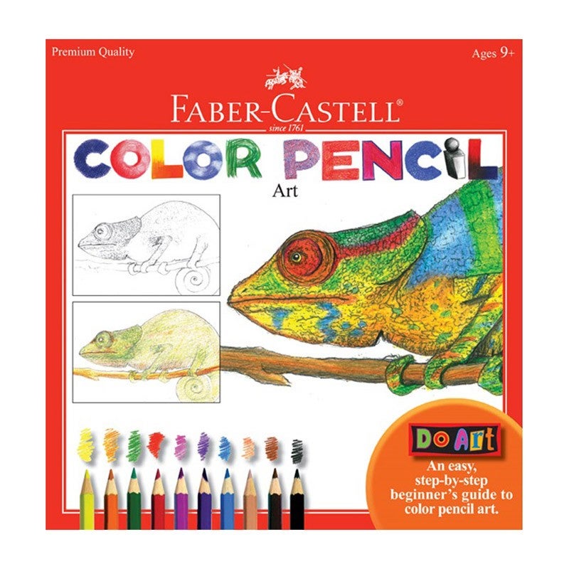 Set 12 Colored Pencils with Sharpener Lizard